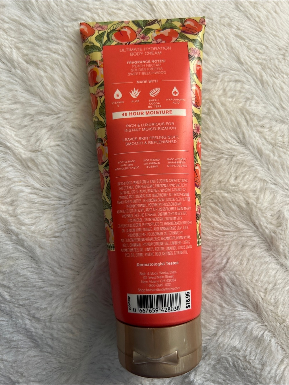 NEW Vera Bradley x Bath Body Works Peach Blossom & Nectar Body Cream - Picture 7 of 7